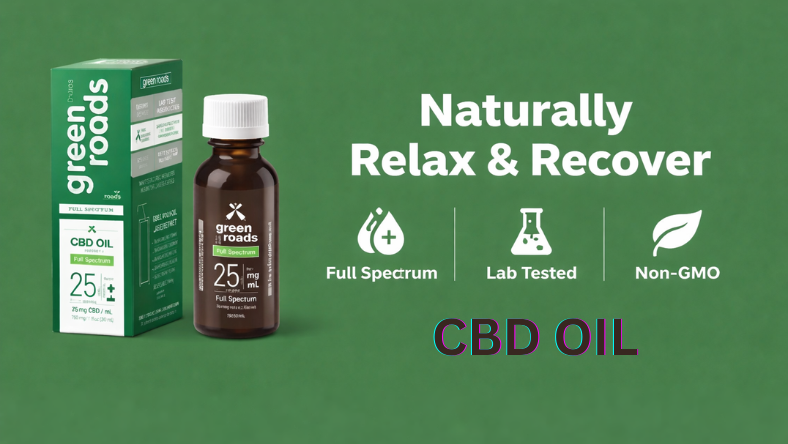 CBD oil supplement for stress management, joint comfort, sleep support, and overall well-being