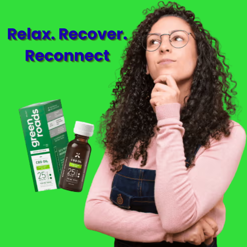 “Green Roads Pure CBD Oil tincture supporting calm, comfort, and better sleep”