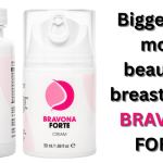 Bravona Forte cream for firming and lifting bust, cosmetic formula supporting skin elasticity and youthful appearance.
