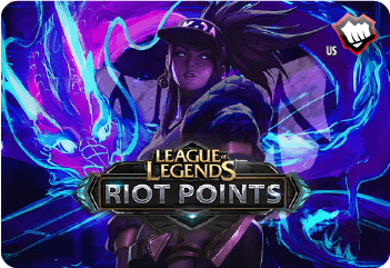 League of Legends gift card featuring iconic in-game artwork, usable to purchase skins, champions, and other content in the game.